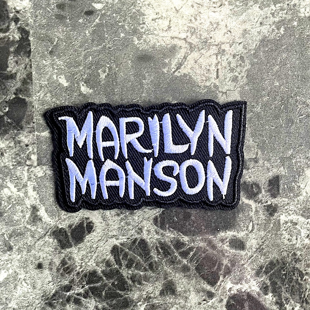 Marilyn Manson Embroidered Iron-on Patch